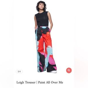 Paint All Over Me Leigh Trouser - Colorful Wide-Leg Pants